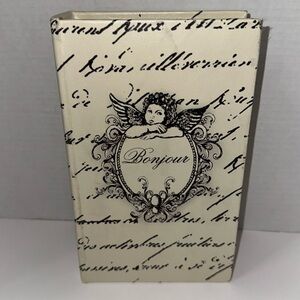 Angel French Paris Black & White Romantic Script Gift box book